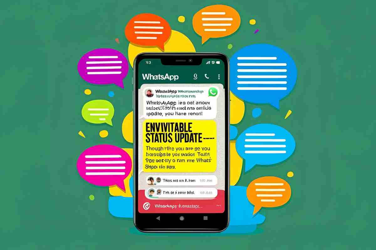 infografica di uno stato di whatsapp davvero invidiabile