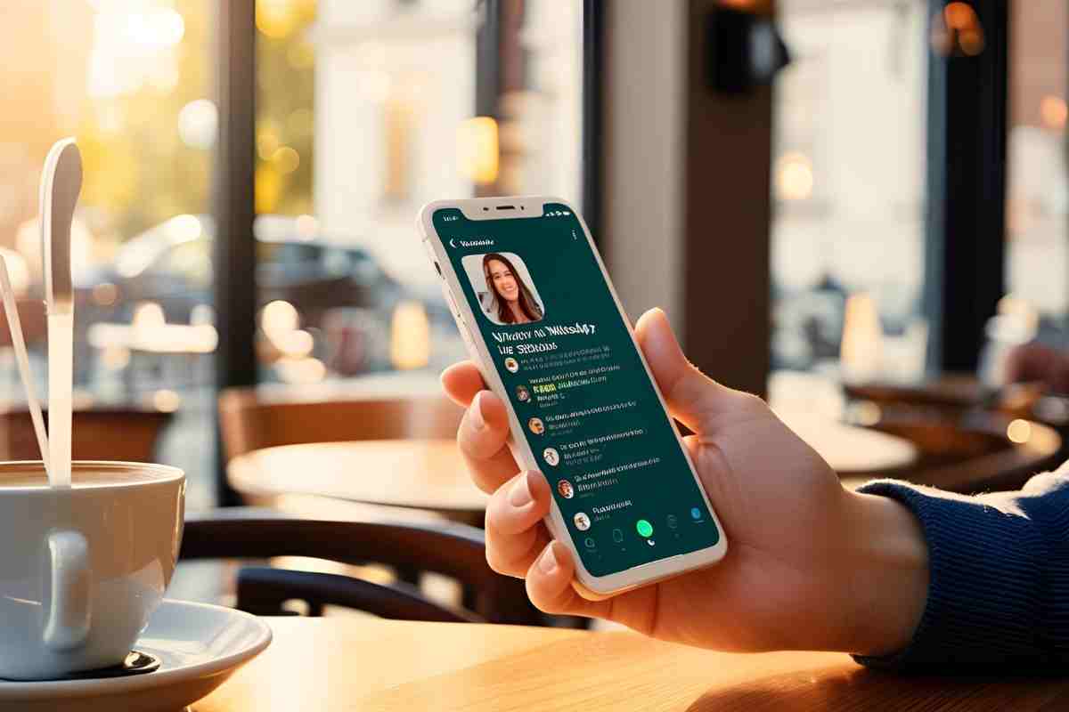donna guarda un cellulare