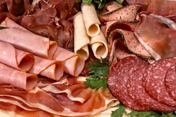 Salumi: salame, prosciutto crudo, mortadella, bresaola
